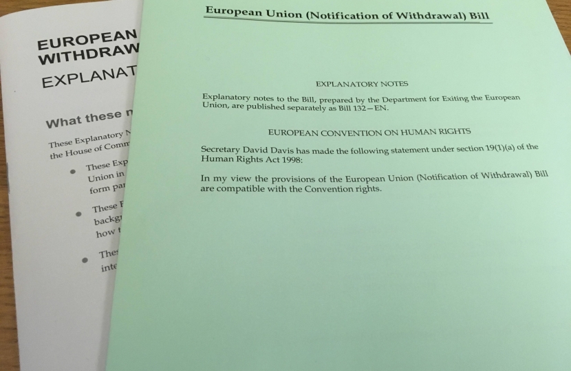 EU (Notification of Withdrawal) Bill